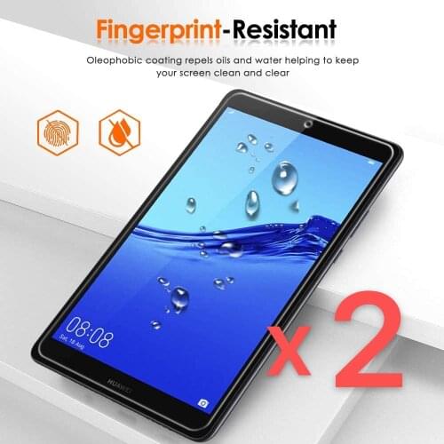 2Pcs Tablet Tempered Glass Screen Protector Cover for Huawei MediaPad M5 Lite 8.0 Inch Full Coverage Protective Film