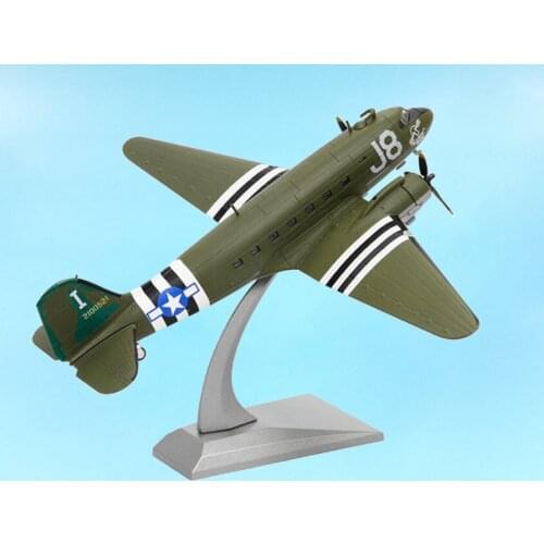 1/100 Scale C47 Transport Aircraft Airfreighter Conveyor Plane Military Aircraft Airplane Model Toys Collection Aviation Display
