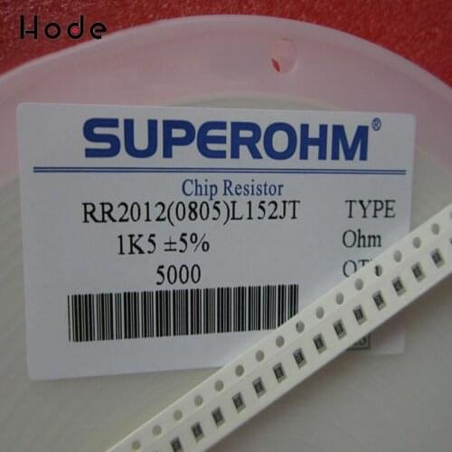 200PCS Resistor 1.5k Ohm 1k5 Ohm 0805 SMD RoHS NEW GOOD QUALITY