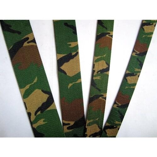 5Meter/lot 25mm 29mm 38mm 50cm Width Military Green Camouflage Nylon Webbing Ribbon For Bag Belt Strap Accessory Free Ship