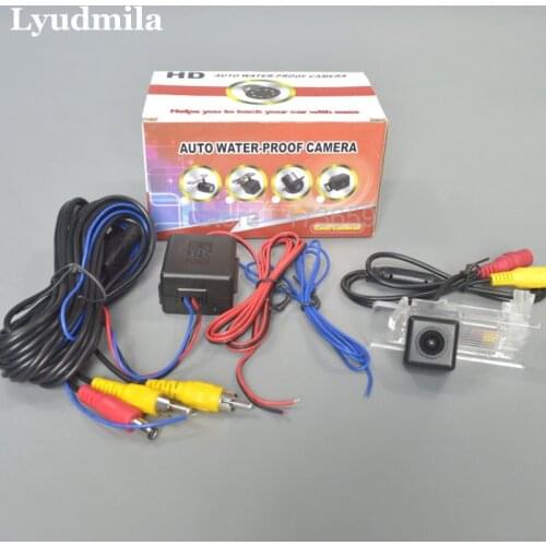 Lyudmila Car Reverse Camera With Power Relay For Skoda Rapid Hatchback / Liftback / HD CCD Night Vision Back up Rear View Camera