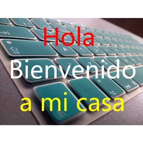 2016 new Silicone Spanish Keyboard cover For Macbook Air Pro 13 15 17 Protector for Mac book keyboard Spanish Spain EU