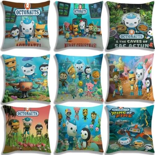 The Octonauts Pillow Case Cute Pillowcase Comfortable Cushion Cover Decorative Sofa Bedding Home Cushions Kawaii Pillow Covers