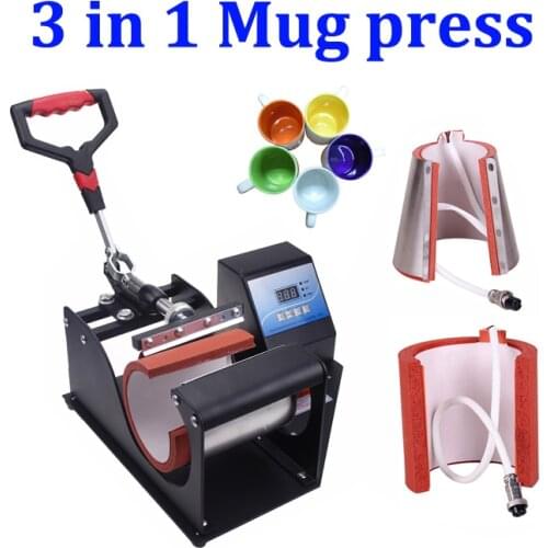 3 in 1 Digital Mug Heat Press for 9oz 11oz standard mug,12oz coned mug