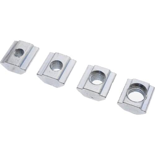DuoWeiSi 10pcs/lot for European standard profile T-type slider nut 20 type square nut M3 M4 M5 M6