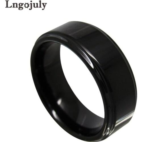 Classic Tungsten Carbide Ring For Men Bands Engagement Wedding For Male Electroplating Black Tungsten Ring Jewelry Accessories