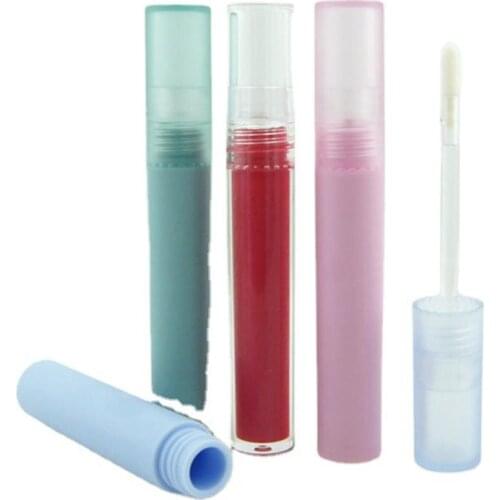 4ml Round Lip Glaze Tube DIY Plastic Frosted Liquid Lipstick Container Women Beauty Makeup Tools
