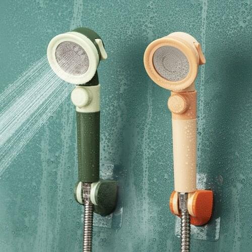 Showerhead Rain Shower Head Bathroom Colorful Adjustable Pressure Shower Nozzle ABS Shower Accessories Fashion Easy To Clean