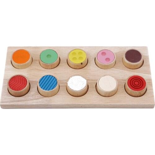 Kids Early Learning Educational Toy Montessori Sensory Touch Feeling Train Tools Match Game New Arrive Hot