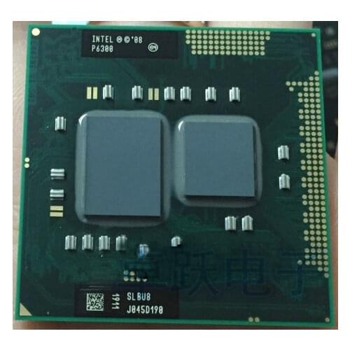 Original Intel Pentium Processor P6300 3M Cache, 2.26 GHz Support HM55 H57 H55 Laptop Notebook Cpu Processor Free Shipping