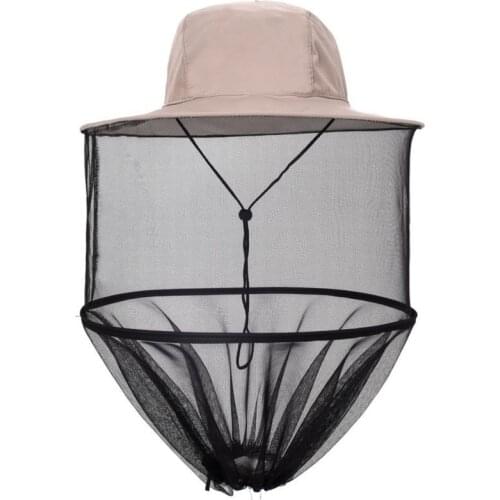 Leisure Ultraviolet-proof Anti-mosquito Mesh Hat Beekeeping Outdoor Anti-mosquito Mesh Hat Fishing Tool Foldable Mesh Hat