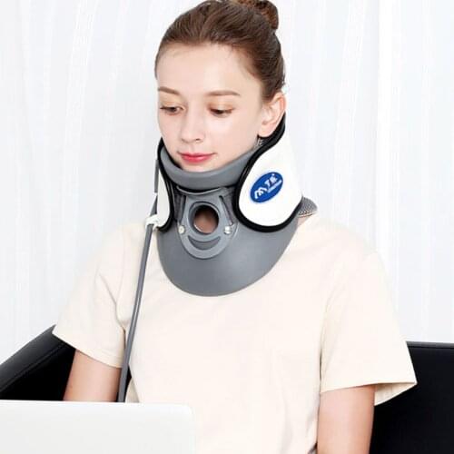 Neck Stretcher Collar Stretching Correction Therapy Pain Relief Inflatable Cervical Neck Traction Health Care