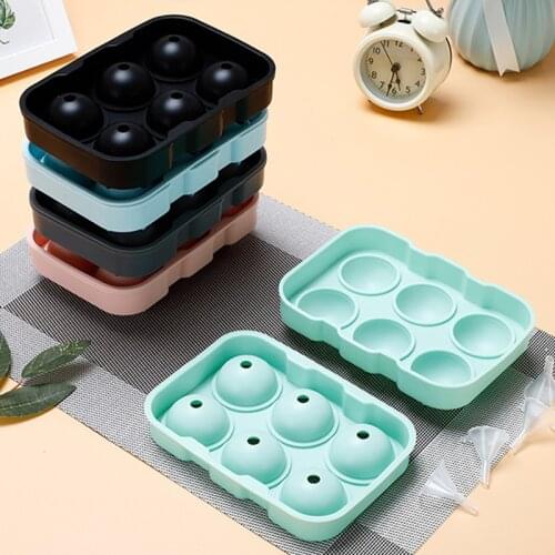 Tray Whiskey Ball Maker Ice Cream Molds Form Chocolate Mold For Party Bar Cocktail 2/4/6 Cell Ice Ball Mold Silicone Ice Cube