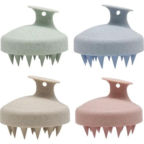 Silicone Head Body Scalp Massage Brush Care Tool Comb Shampoo Hair Washing Comb Shower Brush Bath Spa Slimming Massaging Brushes