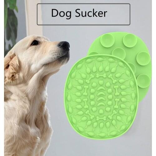 Silicone Dog Lick Mat for Dogs Pet Slow Food Plate Dog Bathing Distraction Silicone Dog Sucker Food Training Pet Feeder Supplies