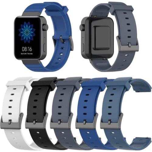 18mm Silicone Watch Band Strap Replacement for Xiaomi Smart Watch Silicone Wristband Bracelet for Xiaomi Smartwatch Accessories