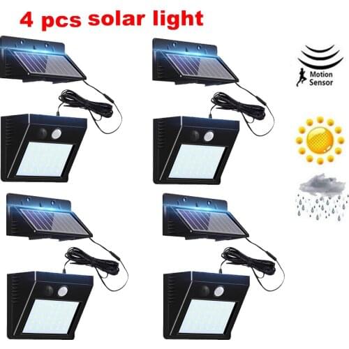 30 LED Solar Light Human Body PIR Motion Sensor Wall Light Outdoor Waterproof Street Path Home Garden Energy Saving Lampoptional