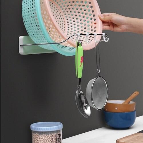 Ecoco Foldable Washbasin Stand Punch-free Wall-mounted Bathroom Toilet Washbasin Storage Rack Multifunctional Basin Stand