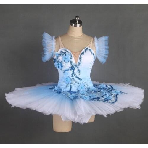 High Quality Blue Bird Performance Dancewear Adult Classic Pancake Ballet Tutu Dress Girls Ballerina Professional Stage Costume