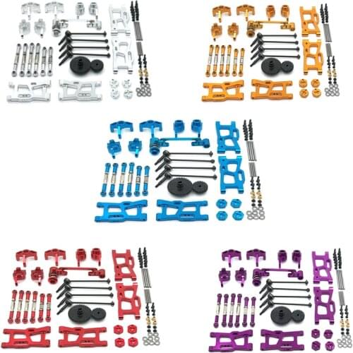 Wltoys 1/12 1/14 144001 124018 124019 RC Car Upgrade metal universal Swing Arm Steering Cup Pull Rod Dog Bone Kit