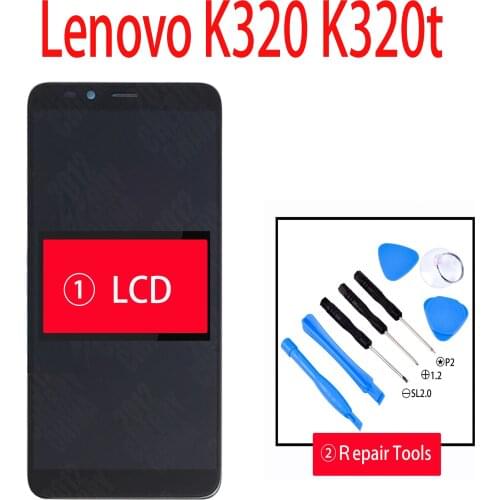 ORIGINAL 5.7 Inch For Lenovo K320 K320T LCD Display + Touch Screen Digiziter Assembly For Lenovo K320 K320T With Tools
