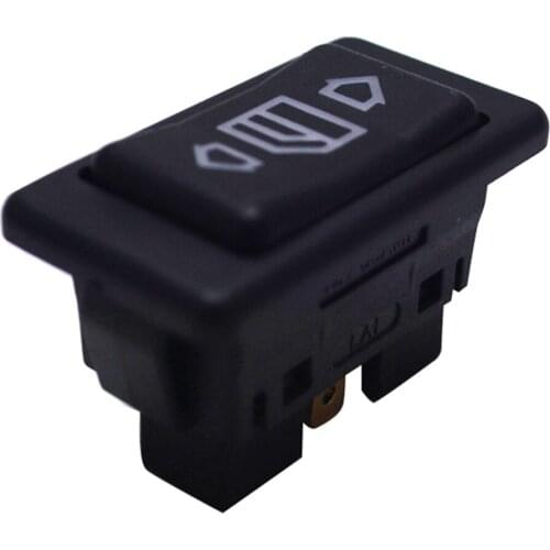 1PCS Universal 6Pins Car Power Window Switch 12V/24V 20A Auto Glass Lifter Switch With Illumination Indicator Single Regular