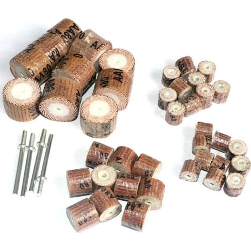 10Pcs Dremel Accessories 80-600Grit Sanding Flap Disc Grinding Sanding Flap Wheels Brush Sand Grinding head Rotary Tool
