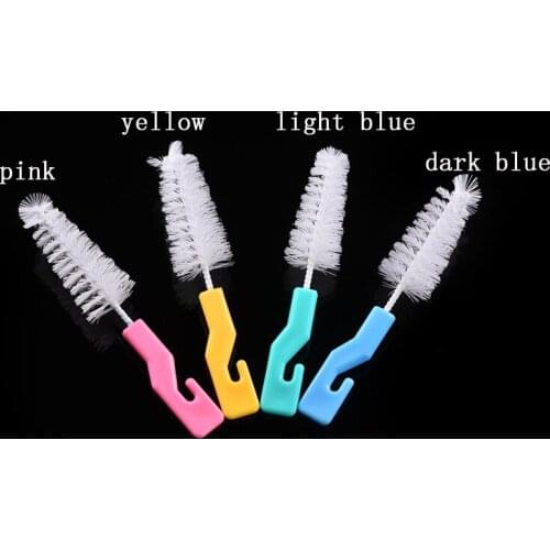 2PCS bottle accessories baby Nipple Milk Bottle Brushes Cup brushes 360 Degree Sponge Cleaner spout tube Brush Pacifier Brushes