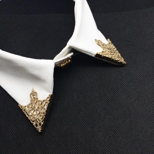 3 Pairs Brooches Mens Women Shirt Suits Accessories Collar Brooch Pins