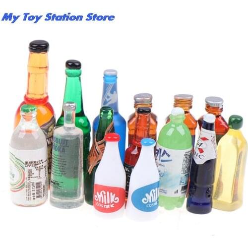 5/10PCS Dollhouse Miniature Wine Bottles Pretend Play Toy Dolls Drink Accessories Mini Furniture Model Accessories