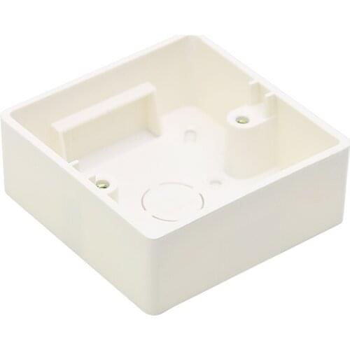 5pcs International Electrician Junction Box Type 86 General Switch Socket Surface Mounted Bottom Box
