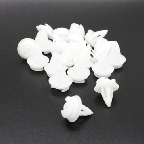500 pcs/lot 9mm Hole Diameter Plastic Push Fasteners Rivets Fastener Fender Clips 18mm Head 20mm Long for Car Auto Discount 50