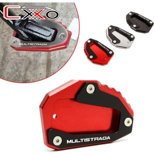 For DUCATI Multistrada 950 1100 1200GT 1260 1200/Enduro/Enduro Pro 1200S Kickstand Foot Side Stand Extension Pad Support Plate
