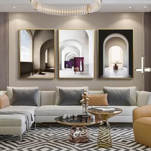 European Style Abstract Architecture Wall Art Decoration Paintings Roman Column Arch Prints On Canvas Poster Room Gallery Decor