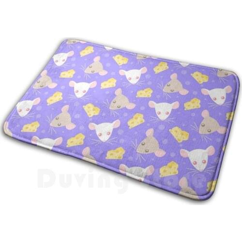 Rats And Cheese Soft Non-Slip Mat Rug Carpet Cushion Rat Mouse Rats Mice Pet Cute Kawaii Cheese Kids Children Baby Pet