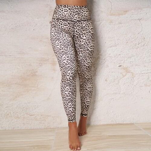 High Waist Leopard Sexy Leggings Workout Polyester Fitness Trousers