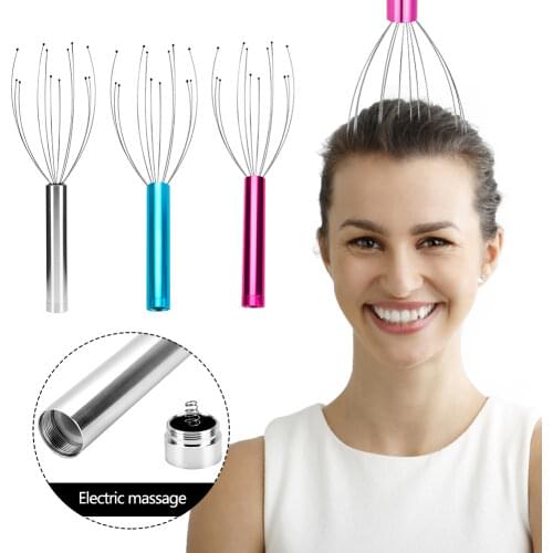 The Head Massager Octopus Claw Massager Tool Head Scalp Neck Equipment Stress Release Relax Massage Pain Relief Head Care