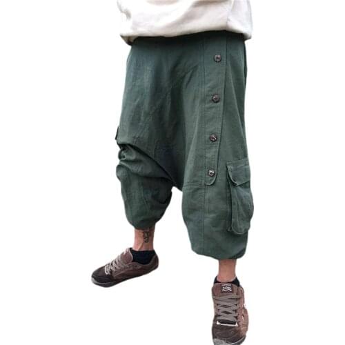 Meihuida Mens Harem Pants