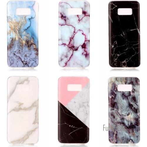 Fashion marble flower pattern soft tpu case cover For Samsung Galaxy S8 Samsung S8