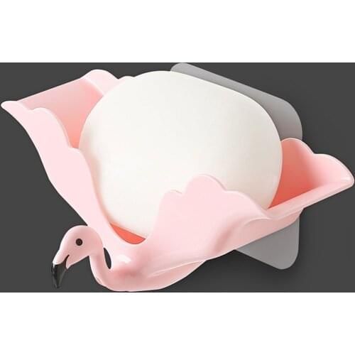 Original Soap Box Useful Soap Dish Wall Mount Soap Storage Rack Bathroom Self-adhesive Drain Soap Rack