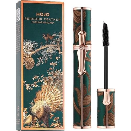 New Hojo Curling Mascara Waterproof Antiperspirant Not Blooming Long Curling Makeup Sense of Natural Fiber Mascara