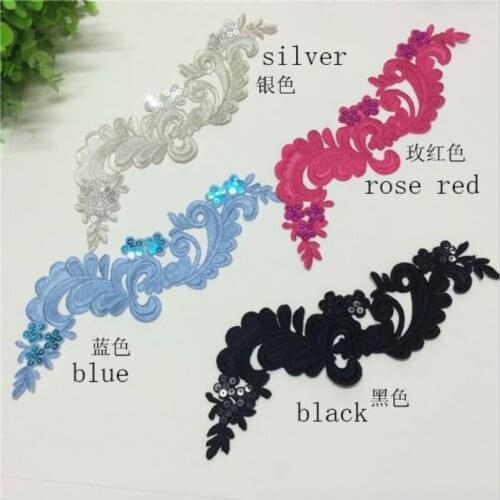 Wholesale 20pcs 23.5*8.5CM Embroidered Sewing On Patch Iron-On Patch Stickers For Clothes Sewing Fabric Applique Supplies YH42