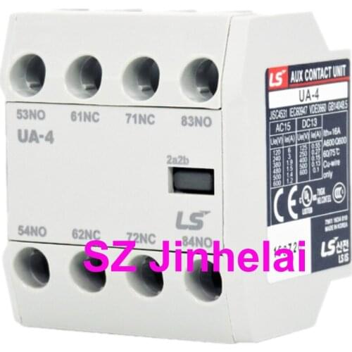 Authentic original AU-4 LS AUXILIARY SWITCH 1a3b/2a2b/3a1b/4b/4a Contactor auxiliary contact