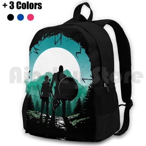 Kratos And Son Outdoor Hiking Backpack Waterproof Camping Travel God Of War Kratos Cratus God Of War God Of War God Of War 2