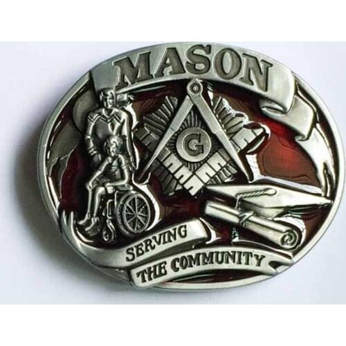 Mason Belt Buckle suitable for 4cm wideth belt with continous stock