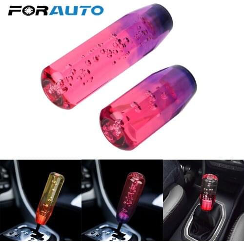 10/15CM Manual Transmission Universal Interior Part Shift Knob Stick Car Gear Shift Knob Crystal Transparent Bubble Shifter