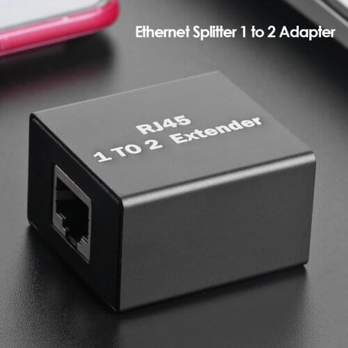 Ethernet Network Adapter Cable Connector Ports Coupler 1 To 2 Way RJ45 Extender for Household Computer Safety Parts
