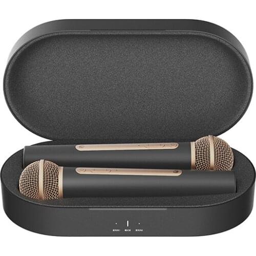 Karaoke system home Portable Karaoke Microphone Mixer System Set Dual UHF Wireless Mic for Karaoke Home Theater