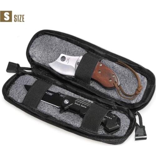 Tactical Knife Sheath Bag, Edc pouch Molle Flashlight Holster Pouch Utility Tool Pouches Case Single Pistol Outdoor Multi-Tool