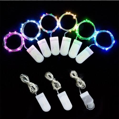 5Pcs 1M 2M 3M Copper Wire LED String lights Holiday lighting Fairy Garland For Christmas Tree Wedding Party Decoration
